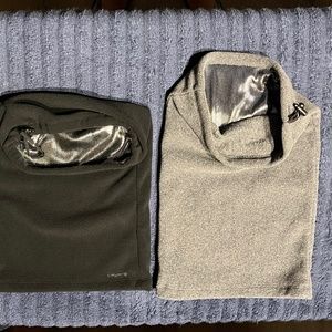 2 long warm neck warmers